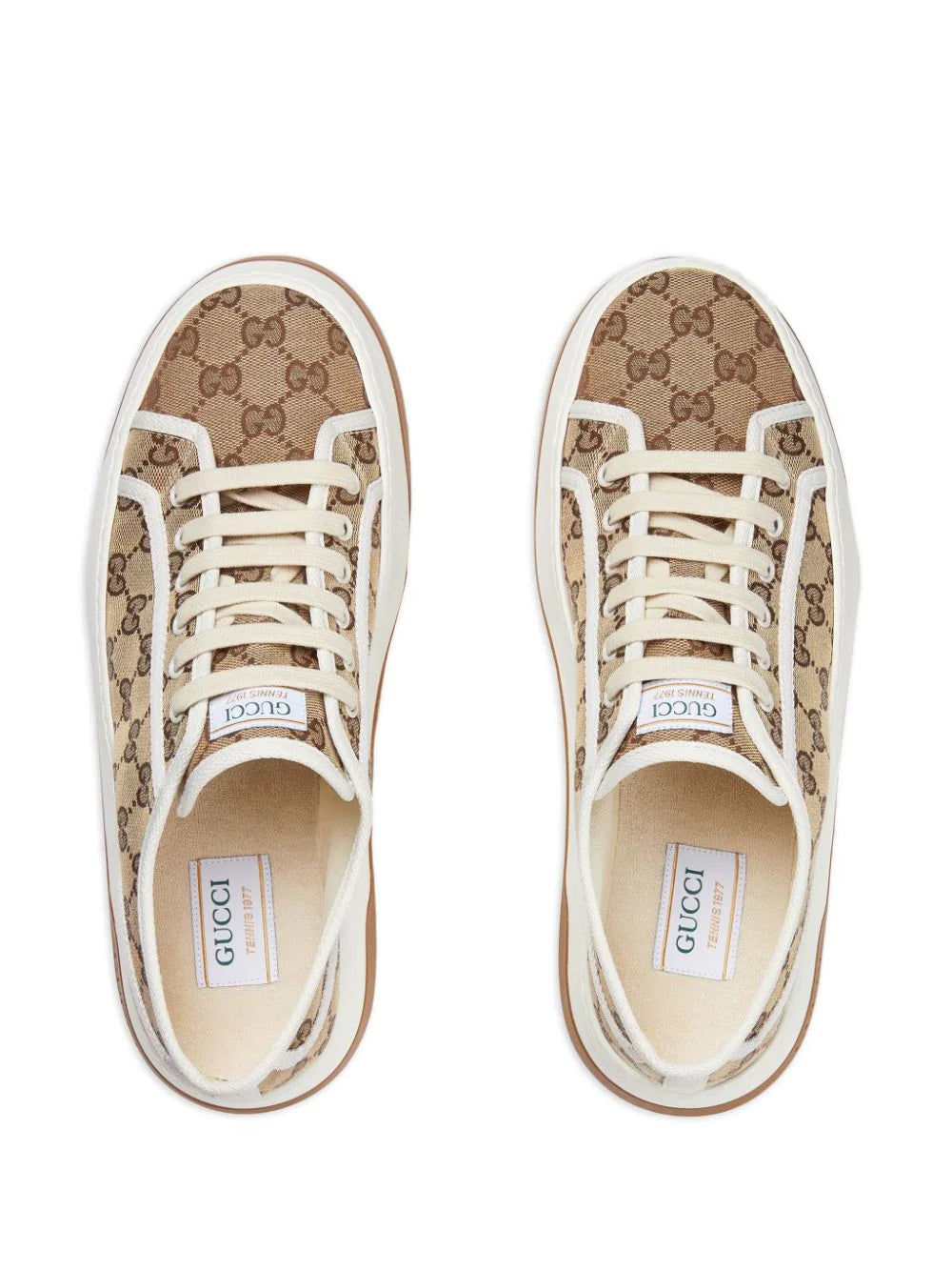 Tenis Gucci con agujetas y logo GG