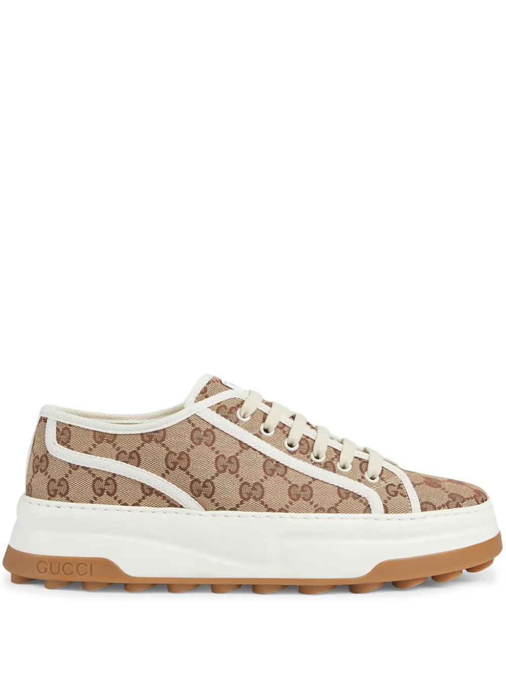 Tenis Gucci con agujetas y logo GG